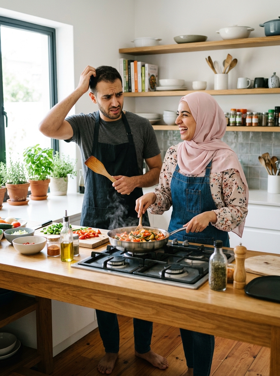 he had no idea what he was doing - playful cooking